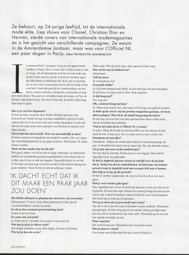 Kim Noorda  L’Officiel Dutch September 2010 photographer Giulia Noni 